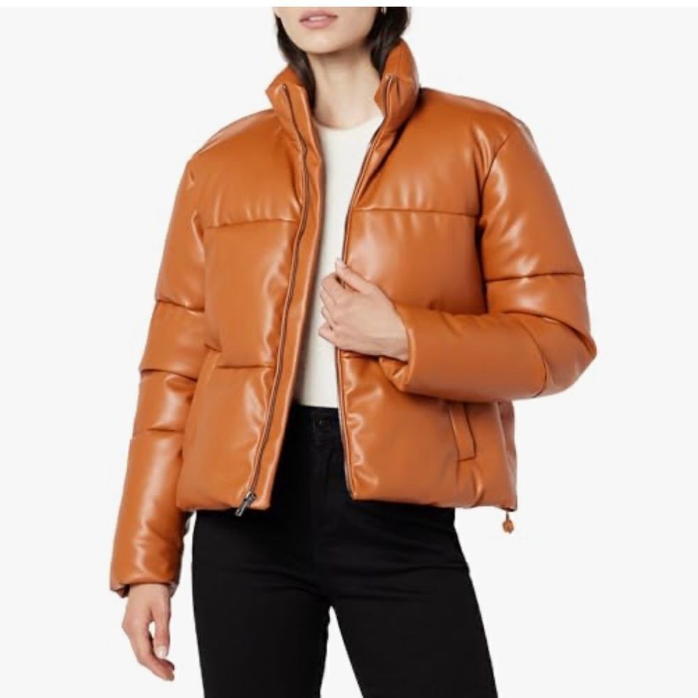 The Drop The Drop Women's Priscilla Vegan Leather Puffer NWT